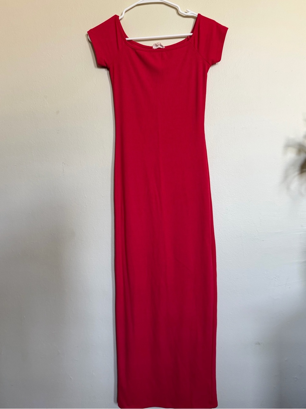 See You Monday Red Bodycon Maxi Dress